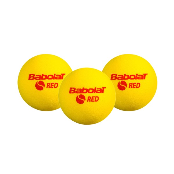 Encontraproduto.com.br - Bola de Tênis Babolat Espuma Stage 3 Amarela (sem pressão) - Pack com 03 Unidades