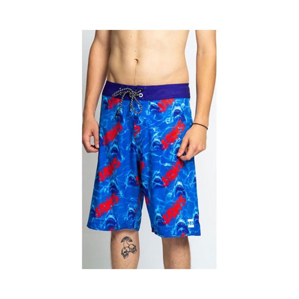 Encontraproduto.com.br - Boardshort Masculino Sublimado Collab Jaws Azul 9321A - HD