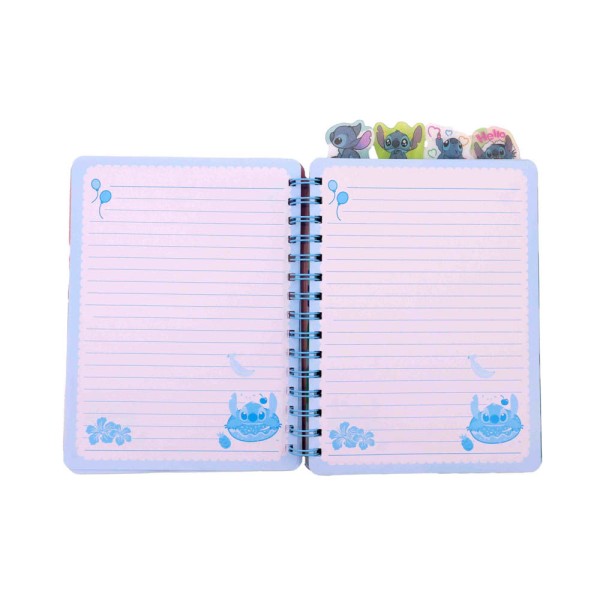 Encontraproduto.com.br - Caderno Espiral Capa Dura Stitch E Xepa 21Cm Unidade