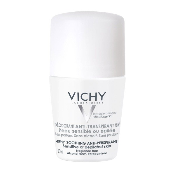 Vichy Desodorante 48h Antitranspirante Pele Sensível Rollon 50ml