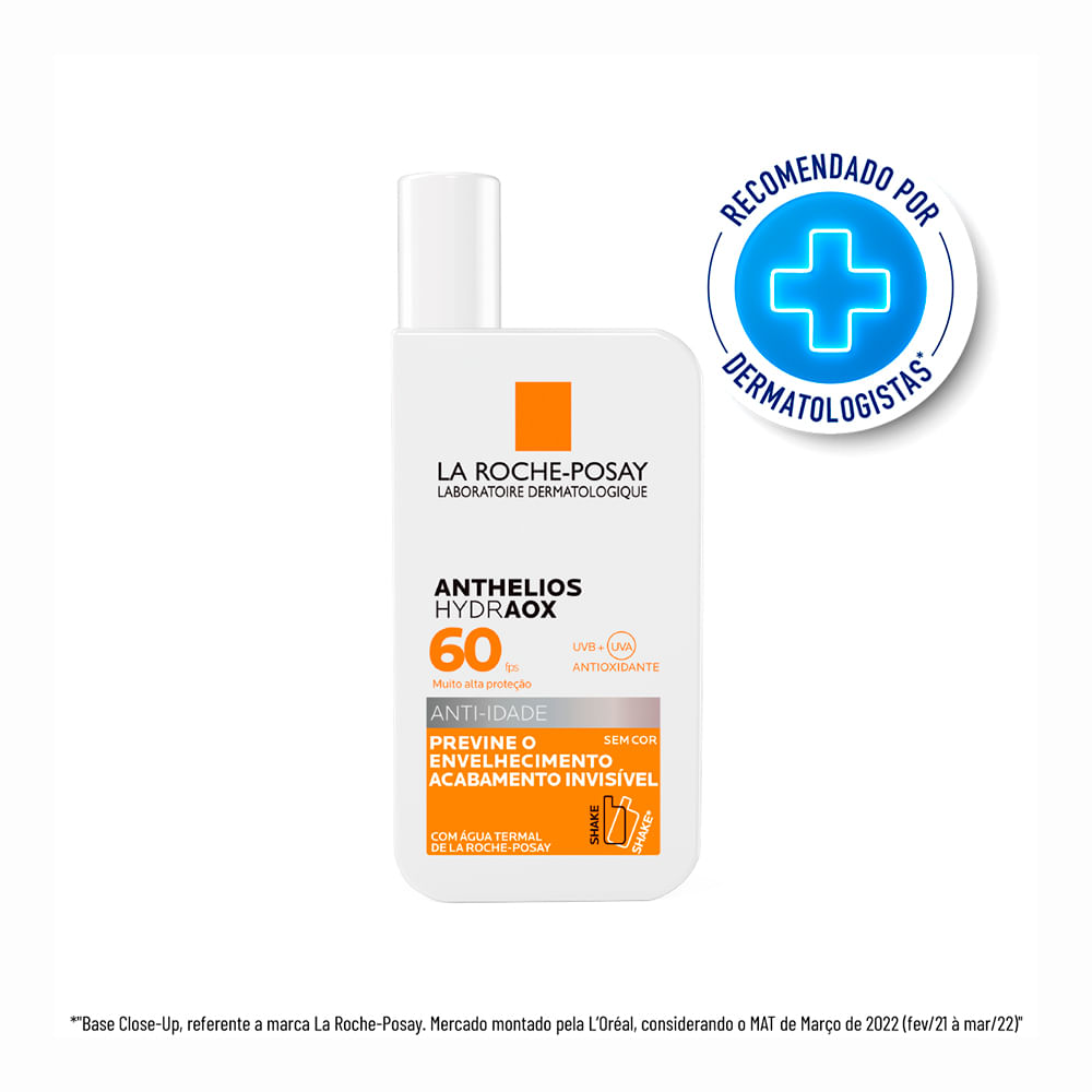 Encontraproduto.com.br - Protetor Solar Facial La Roche-Posay Anthelios Hydraox FPS60 Sem Cor 50ml