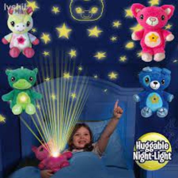 Encontraproduto.com.br - URSO SOM PROJETOR DE ESTRELAS LUZ E SOM PELÚCIA NOITE ILUMINADA BEBÊ CRIANÇA Branco