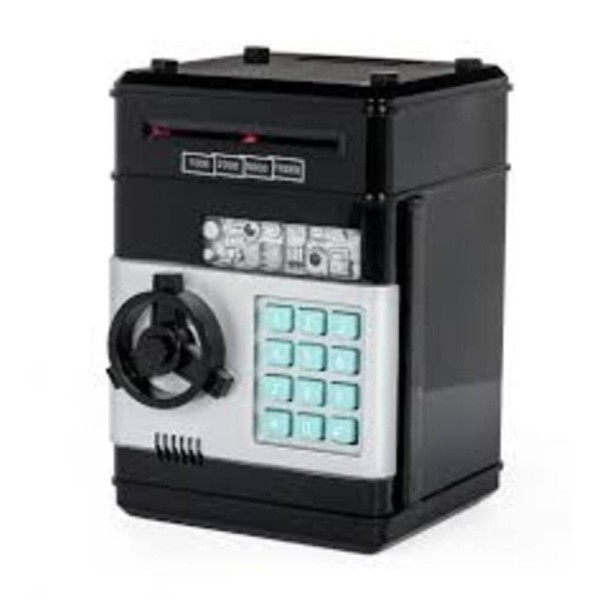 Encontraproduto.com.br - MINI COFRE ELETRONICO DIGITAL AUTOMATICO SEGREDO DE 4 DIGITOS   MOEDAS E NOTAS