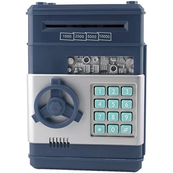 Encontraproduto.com.br - MINI COFRE ELETRONICO DIGITAL AUTOMATICO SEGREDO DE 4 DIGITOS   MOEDAS E NOTAS