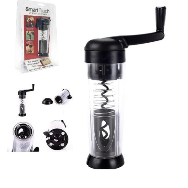 Encontraproduto.com.br - ABRIDOR AUTOMATICO DE VINHO GARRAFA SACA ROLHAS COM CORTA LACRE MANUAL