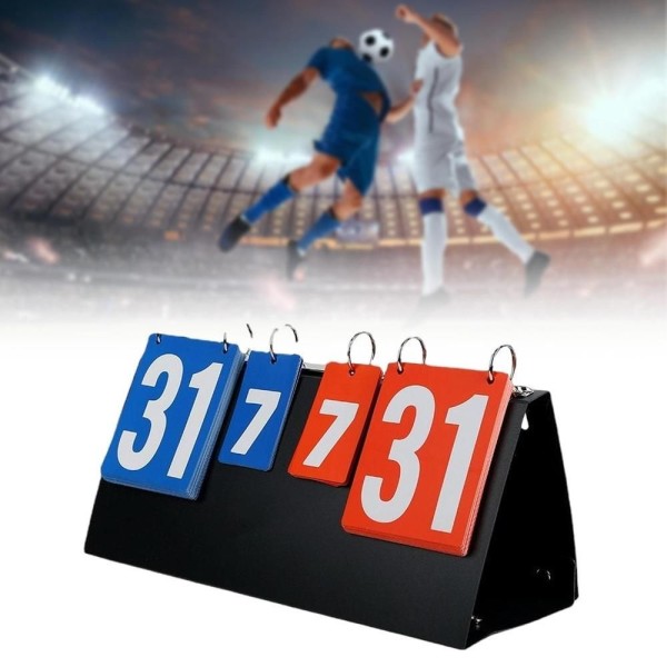 Encontraproduto.com.br - Placar Portatil Marcador De Pontos Manual 4 Digitos Esportivo Tenis De Mesa Futebol Voley Basquete