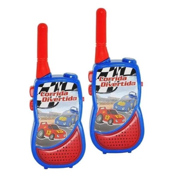 Encontraproduto.com.br - WALK TALK INFANTIL RADIO COMUNICADOR COM LANTERNA CARRINHOS MENINOS FREQUENCIA 49 MHZ