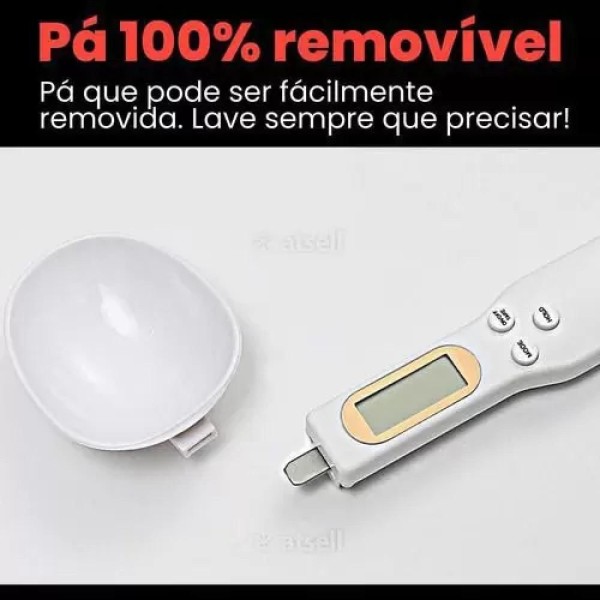 Encontraproduto.com.br - COLHER COM BALANÇA DIGITAL LCD MEDIDOR PRECISAO ELETRONICA GRAO ALIMENTOS PRATICO ATE 500G