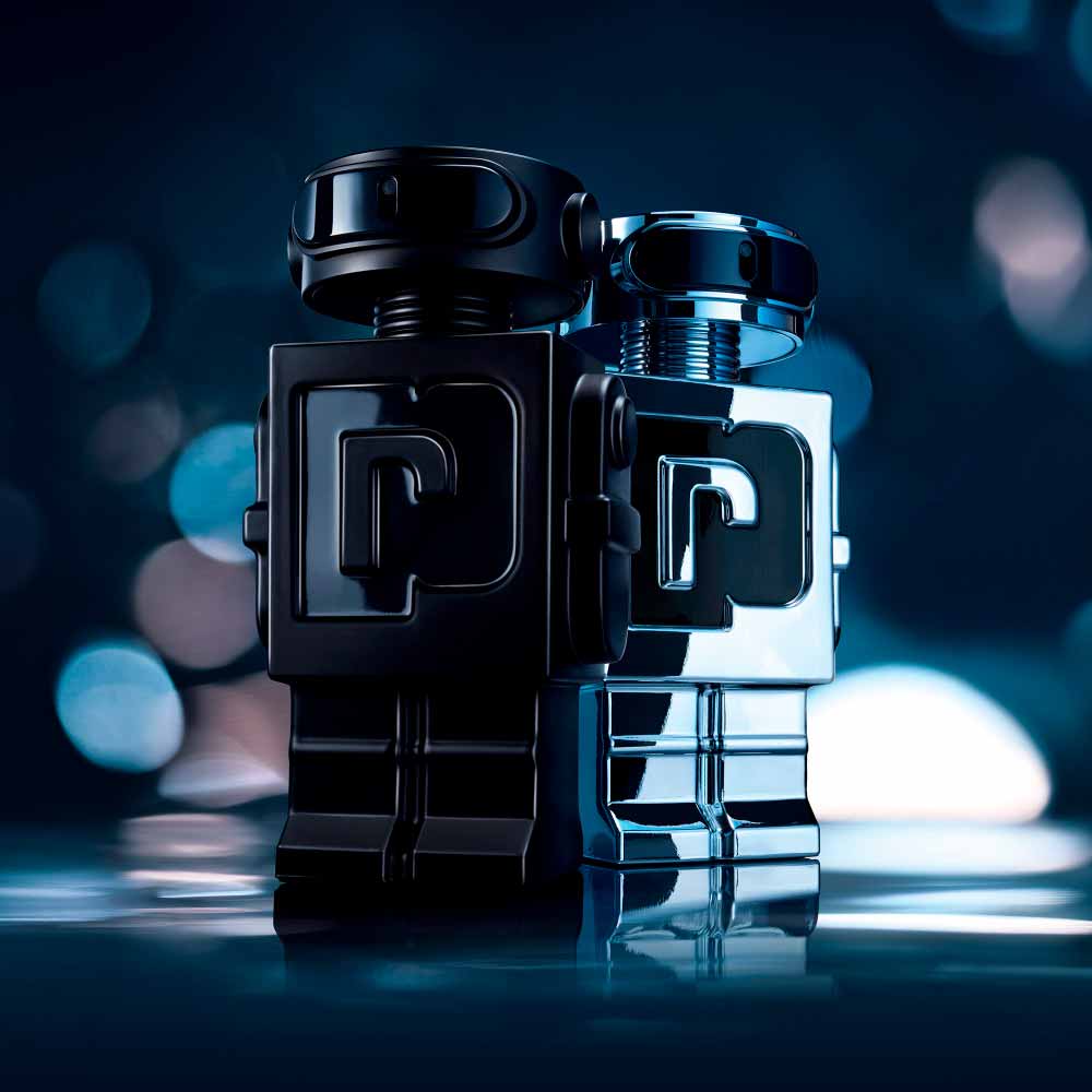 Encontraproduto.com.br - Kit Perfume Rabanne Phantom Parfum Masculino 100 ml + Desodorante 150 ml + Miniatura 10 ml
