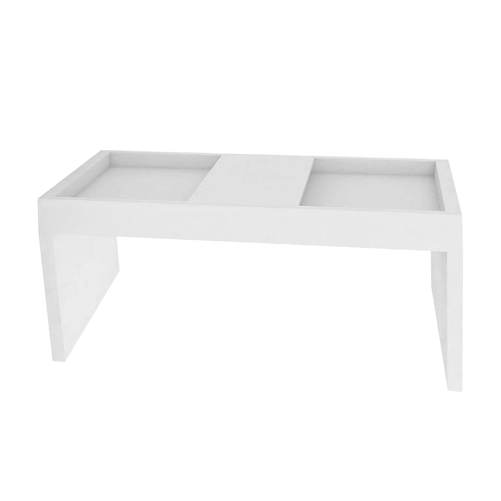 Encontraproduto.com.br - Mesa de Apoio Lateral Branco Fosco Multi - EI073OUT [Reembalado]
