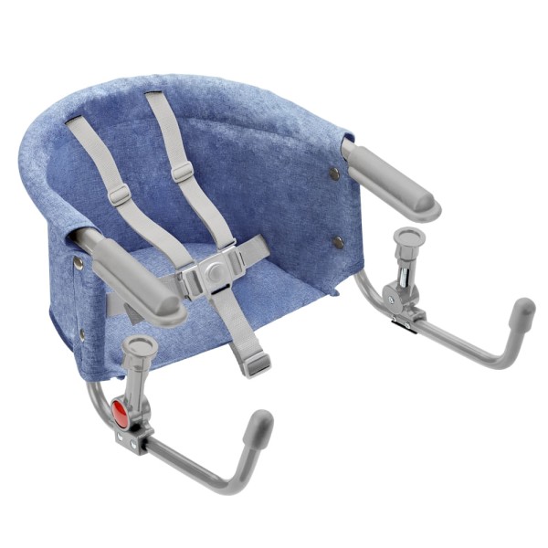 Encontraproduto.com.br - Cadeira de Alimentação de Encaixe em Mesa 6M-15Kg Multikids Baby Click N Clip Azul  - BB377X [Reembalado]