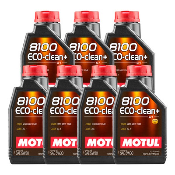 Encontraproduto.com.br - Oléo Lubrificante do Motor Motul 8100 Eco Clean+ 5W30 100% Sintético 1L