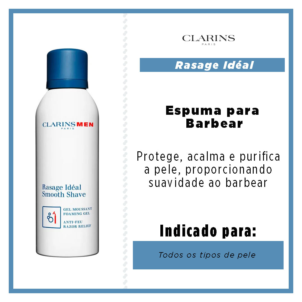 Encontraproduto.com.br - Clarins Men Rasage Idéal Clarins - Espuma para Barbear