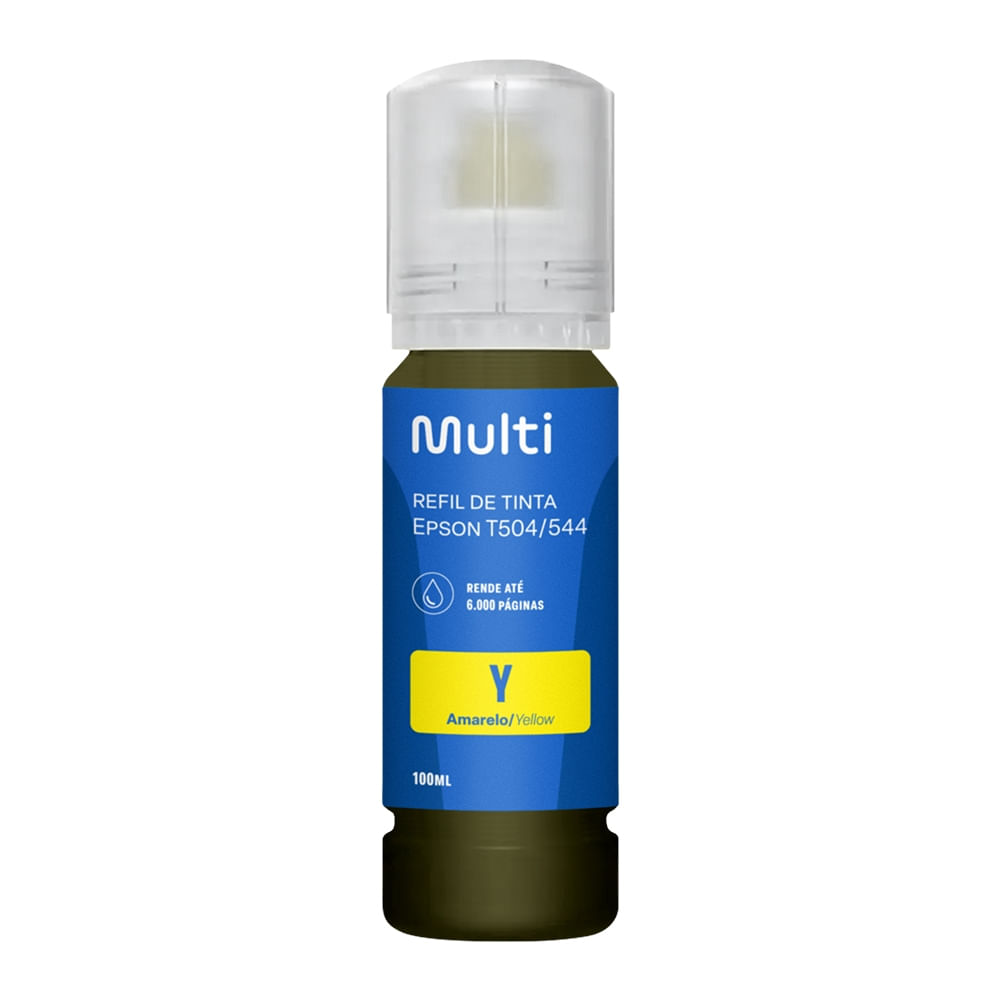 Refil de Tinta para Impressora Epson T504/544 100ml Amarelo Multi - RF030OUT [Reembalado]