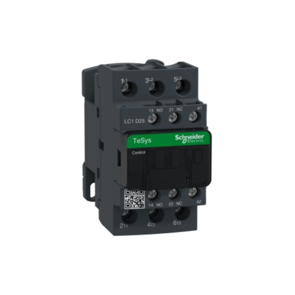 Contator 3P 25A 220V 50/60HZ 1NA+1NF LC1-D25M7 Schneider