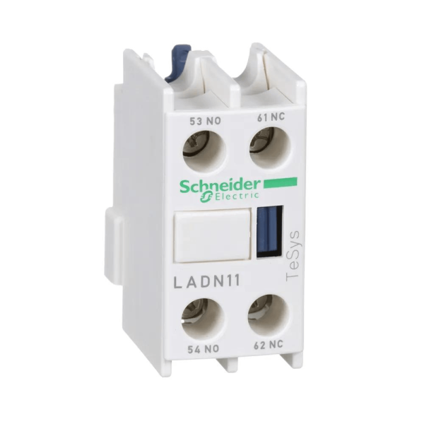 Encontraproduto.com.br - Contator Auxiliar Instantaneo Frontal 1na+1nf Schneider Ladn11