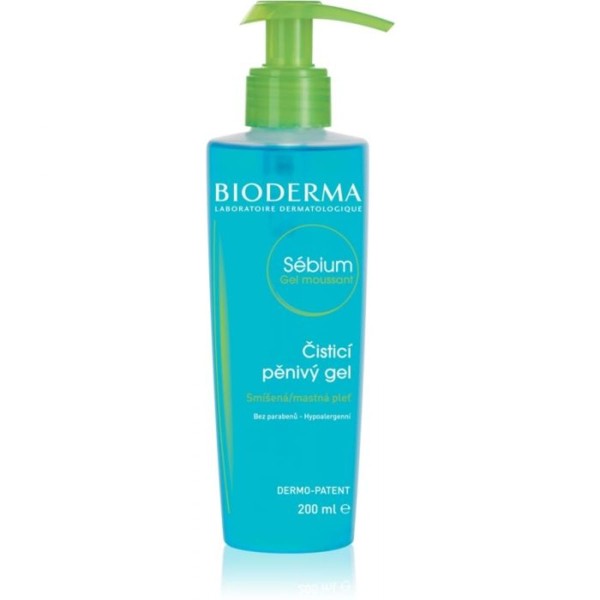 Encontraproduto.com.br - Sébium Moussant Bioderma Gel Pump - Frasco com 200mL