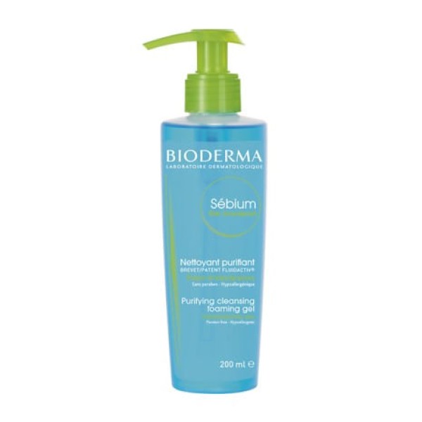 Encontraproduto.com.br - Sébium Moussant Bioderma Gel Pump - Frasco com 200mL