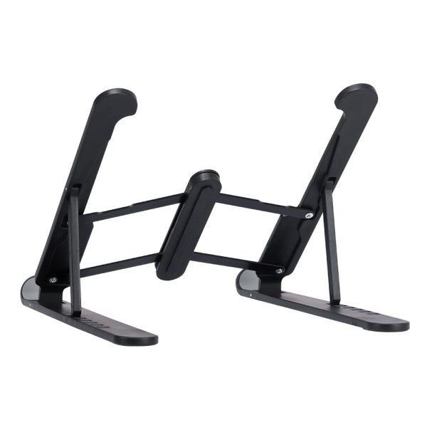 Encontraproduto.com.br - Suporte de Notebook Regulável Haste Em Aluminio Preto Multi - AC439OUT [Reembalado]