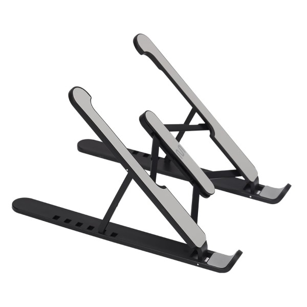 Encontraproduto.com.br - Suporte de Notebook Regulável Haste Em Aluminio Preto Multi - AC439OUT [Reembalado]