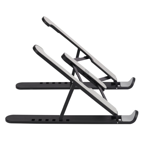 Encontraproduto.com.br - Suporte de Notebook Regulável Haste Em Aluminio Preto Multi - AC439OUT [Reembalado]