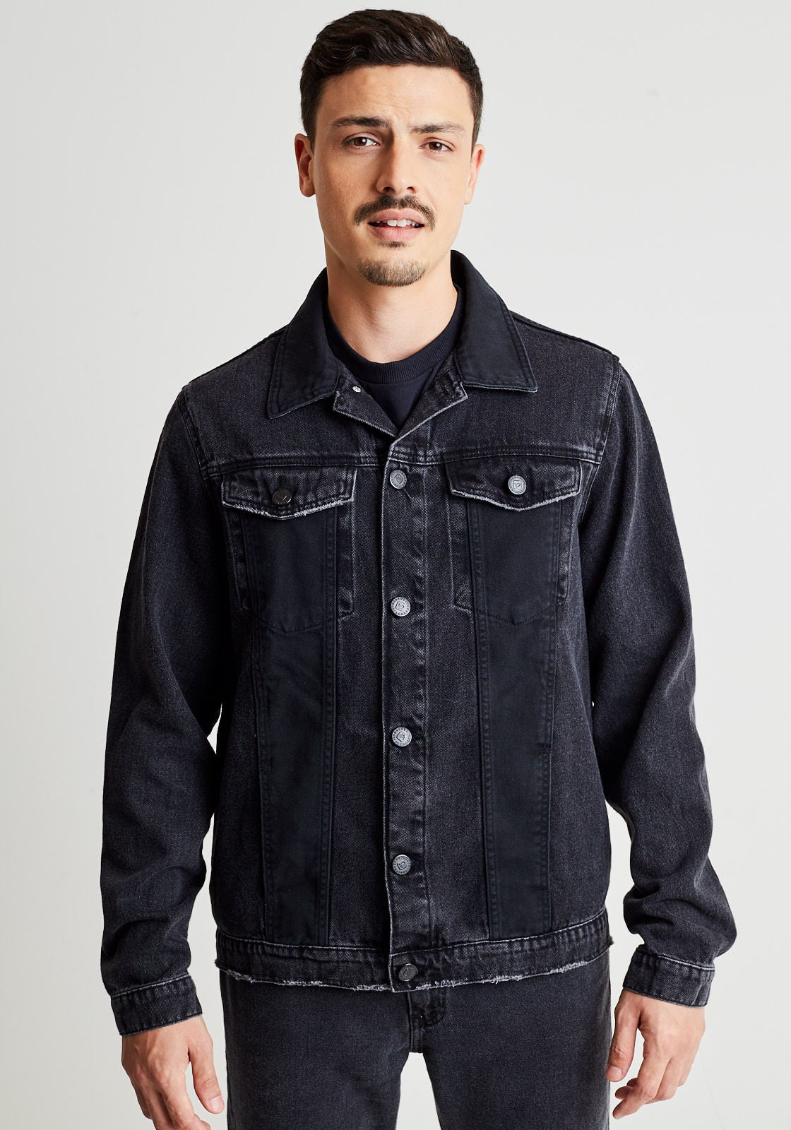 Encontraproduto.com.br - Jaqueta jeans com recorte