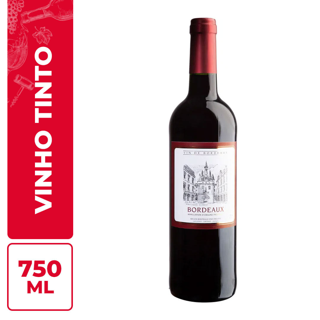 Encontraproduto.com.br - Vinho Tinto Bordeaux Porte Cailhau Tinto 750ml