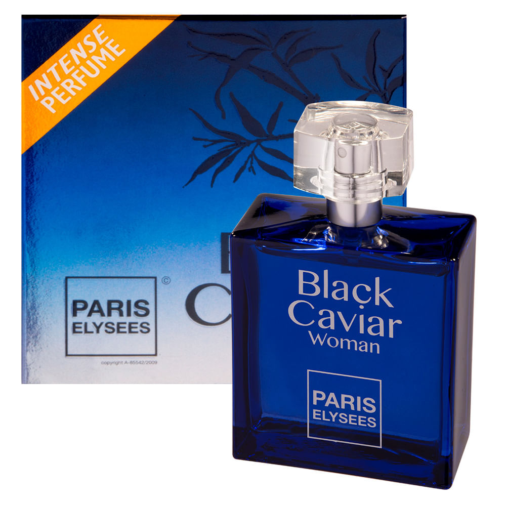 Encontraproduto.com.br - Black Caviar Woman De Paris Elysees Eau De Toilette Feminino 100 ml