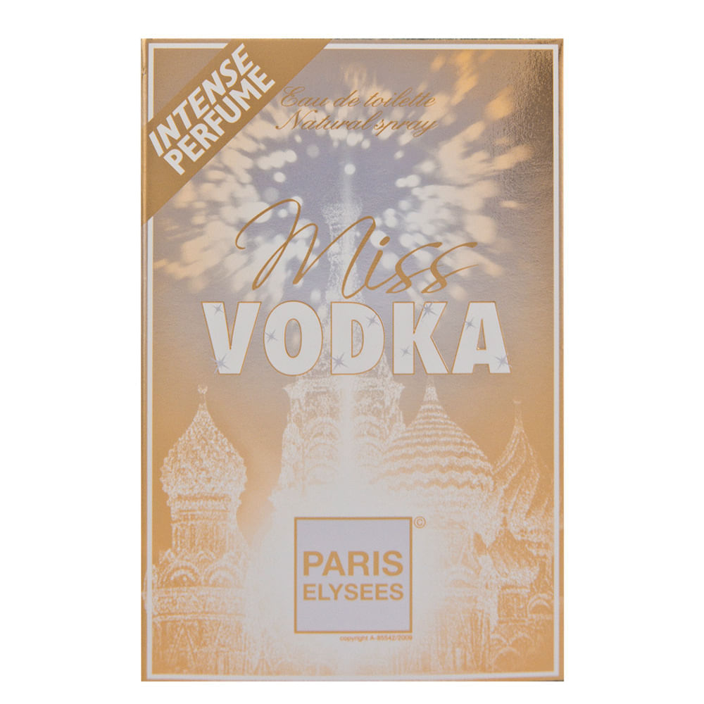 Encontraproduto.com.br - Vodka Miss Paris Elysees Eau De Toilette Feminino 100ml