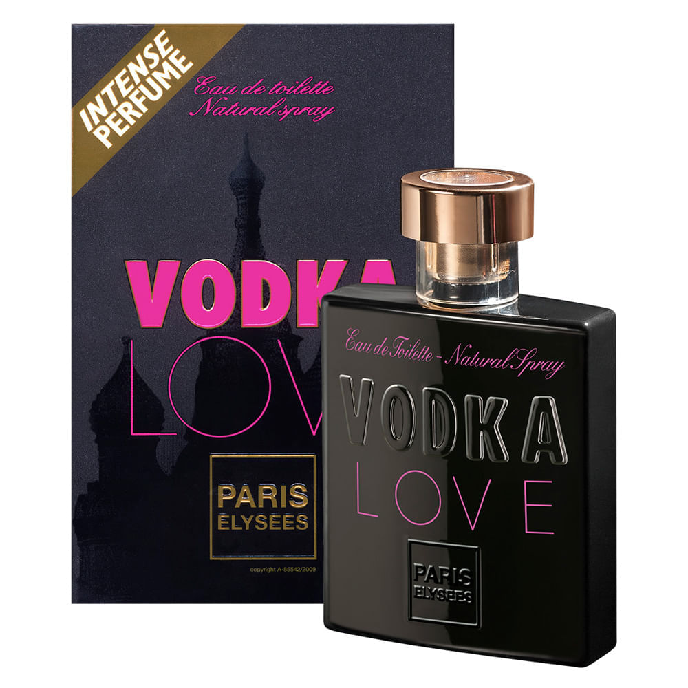 Encontraproduto.com.br - Vodka Love Eau De Toilette Paris Elysees - Perfume Feminino 100ml