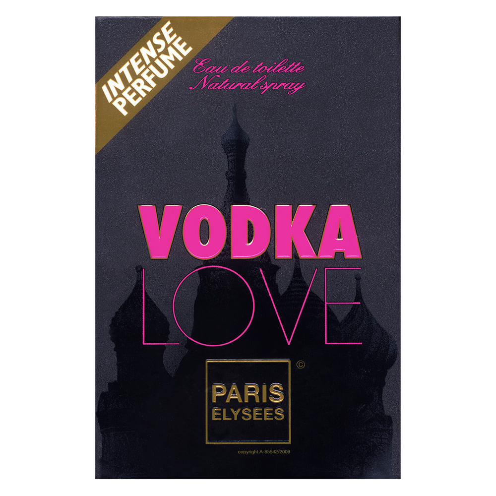 Encontraproduto.com.br - Vodka Love Eau De Toilette Paris Elysees - Perfume Feminino 100ml