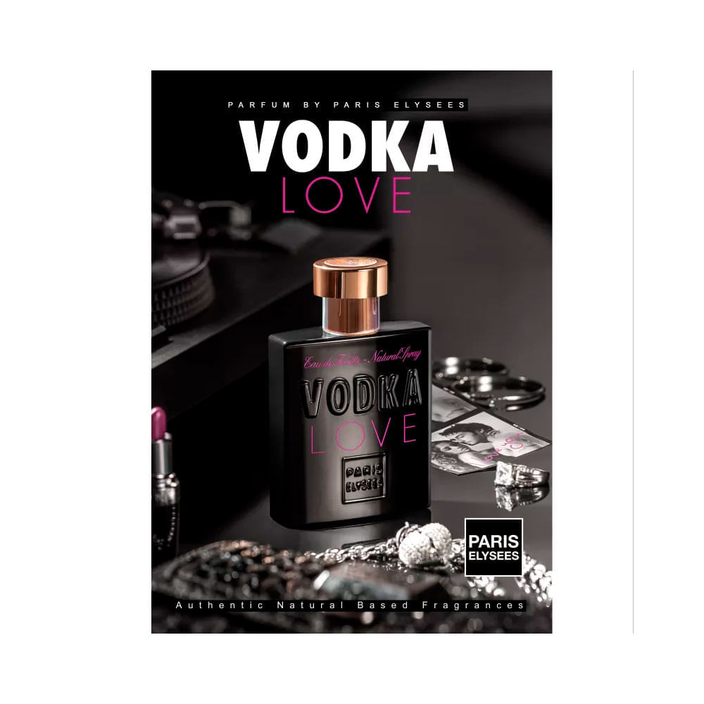 Encontraproduto.com.br - Vodka Love Eau De Toilette Paris Elysees - Perfume Feminino 100ml
