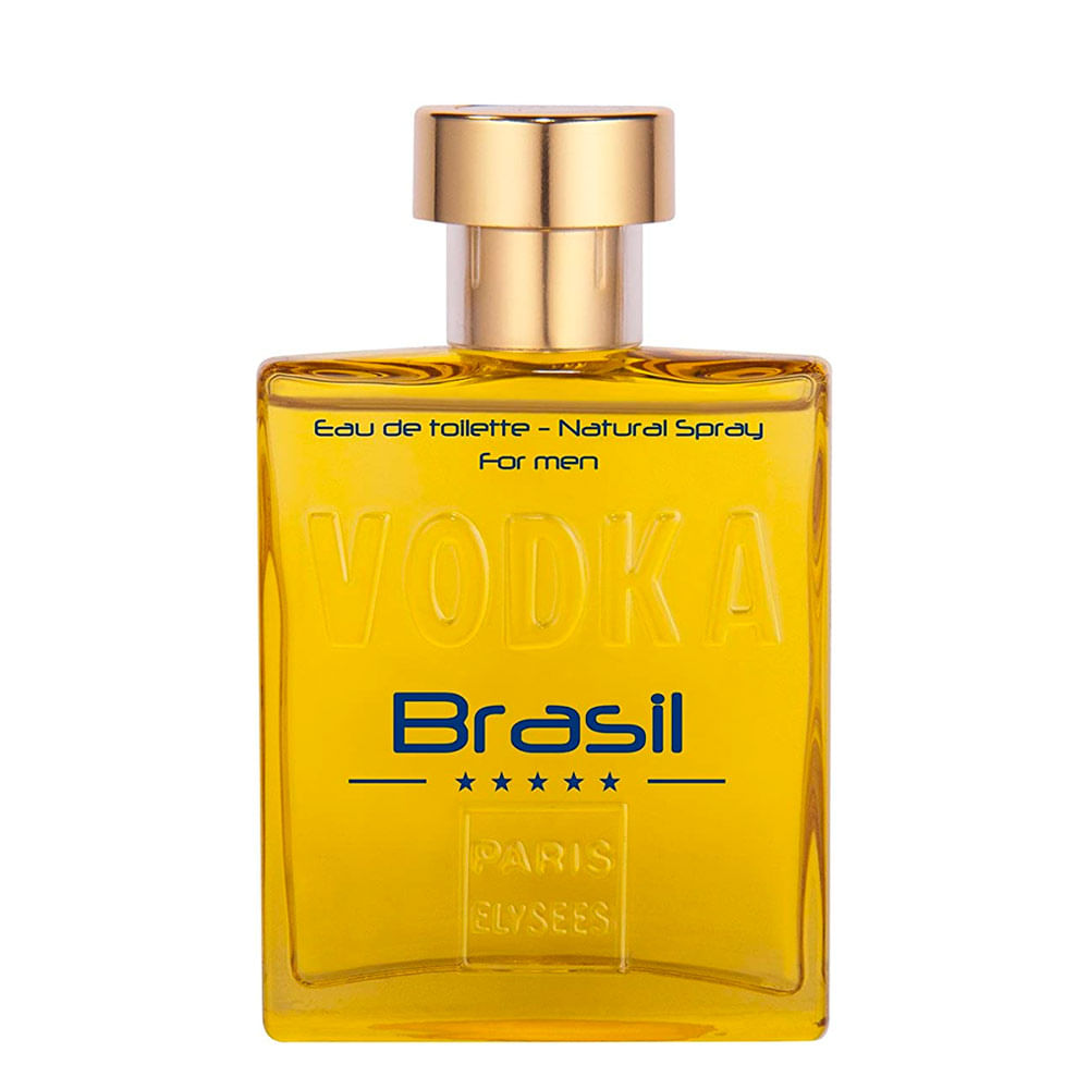 Encontraproduto.com.br - Perfume Vodka Brasil Amarelo Paris Elysees Masculino Eau De Toilette 100ml
