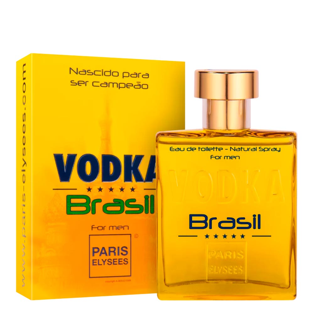 Encontraproduto.com.br - Perfume Vodka Brasil Amarelo Paris Elysees Masculino Eau De Toilette 100ml