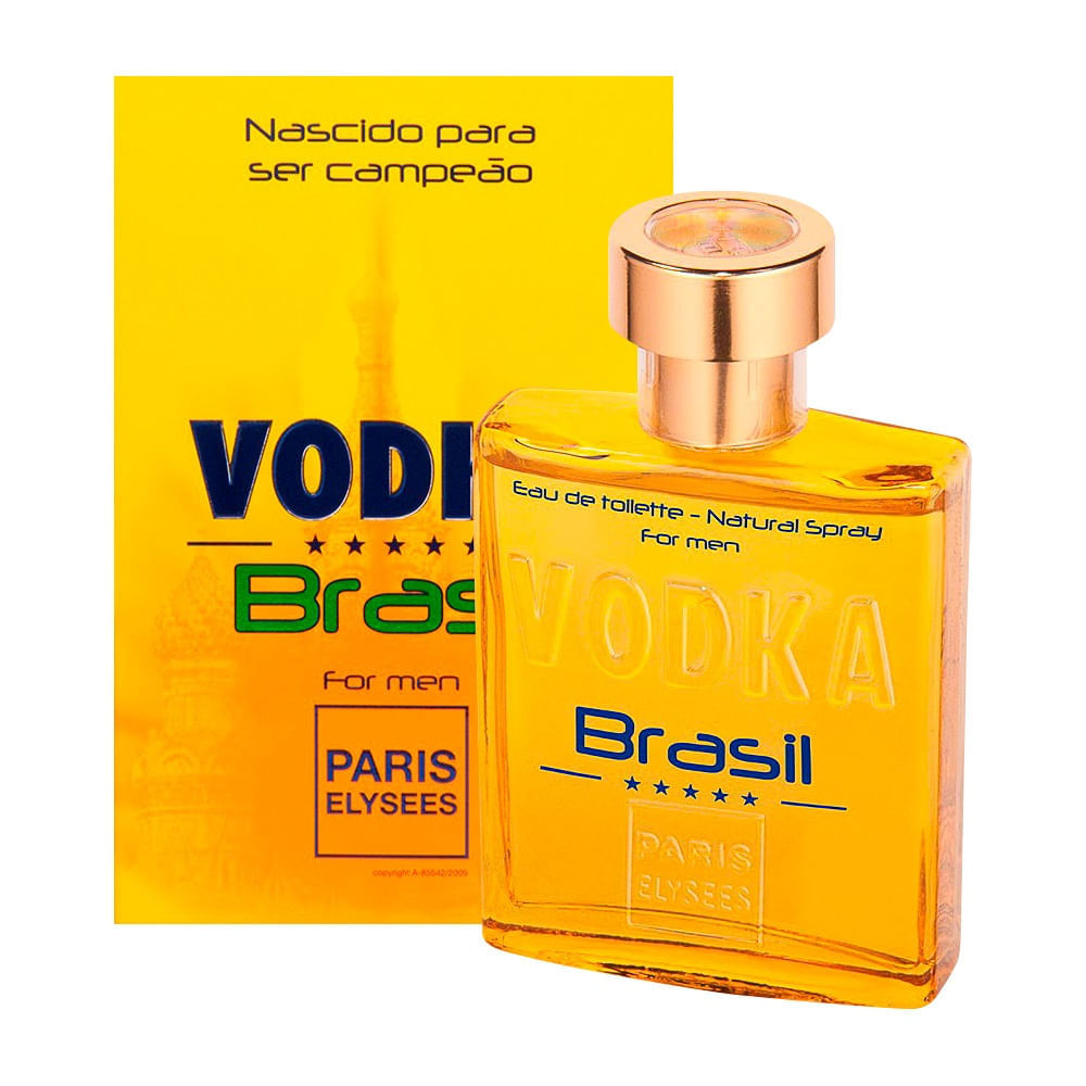 Encontraproduto.com.br - Perfume Vodka Brasil Amarelo Paris Elysees Masculino Eau De Toilette 100ml