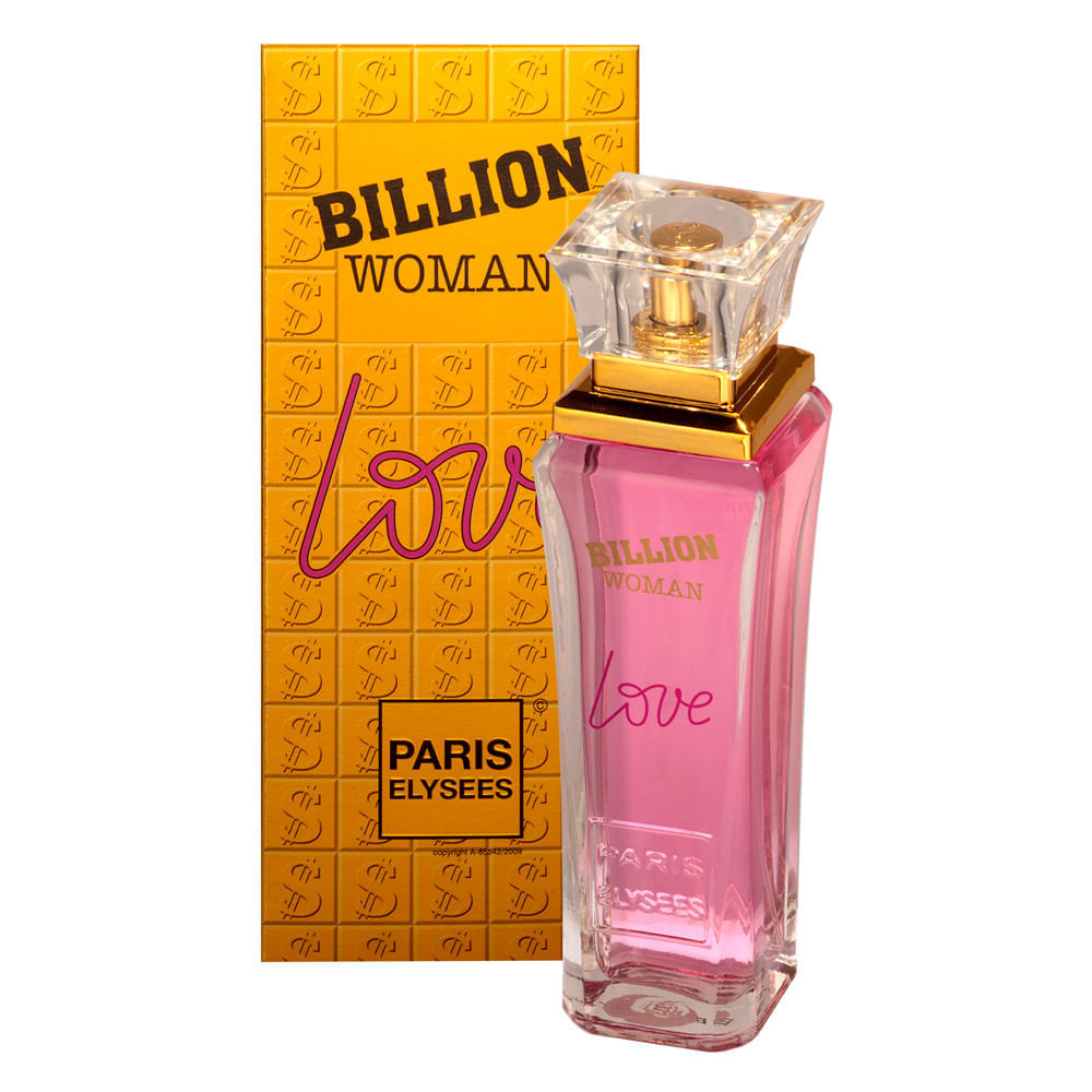 Encontraproduto.com.br - Perfume Billion Love Paris Elysees Feminino Eau De Toilette 100ml