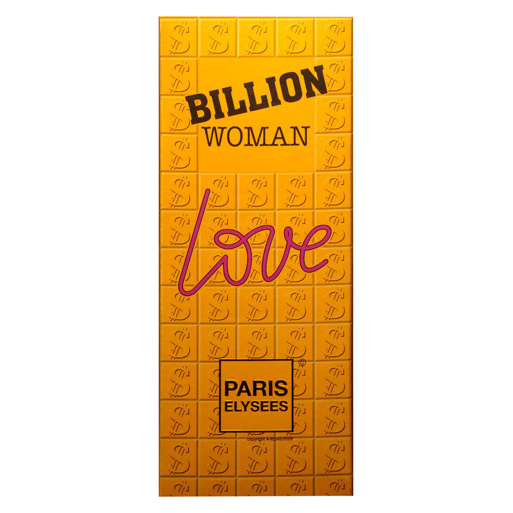 Encontraproduto.com.br - Perfume Billion Love Paris Elysees Feminino Eau De Toilette 100ml