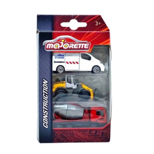 Encontraproduto.com.br - Pack 2 Miniatura Com 3 Peças Construção 1/64 M2 - Majorette