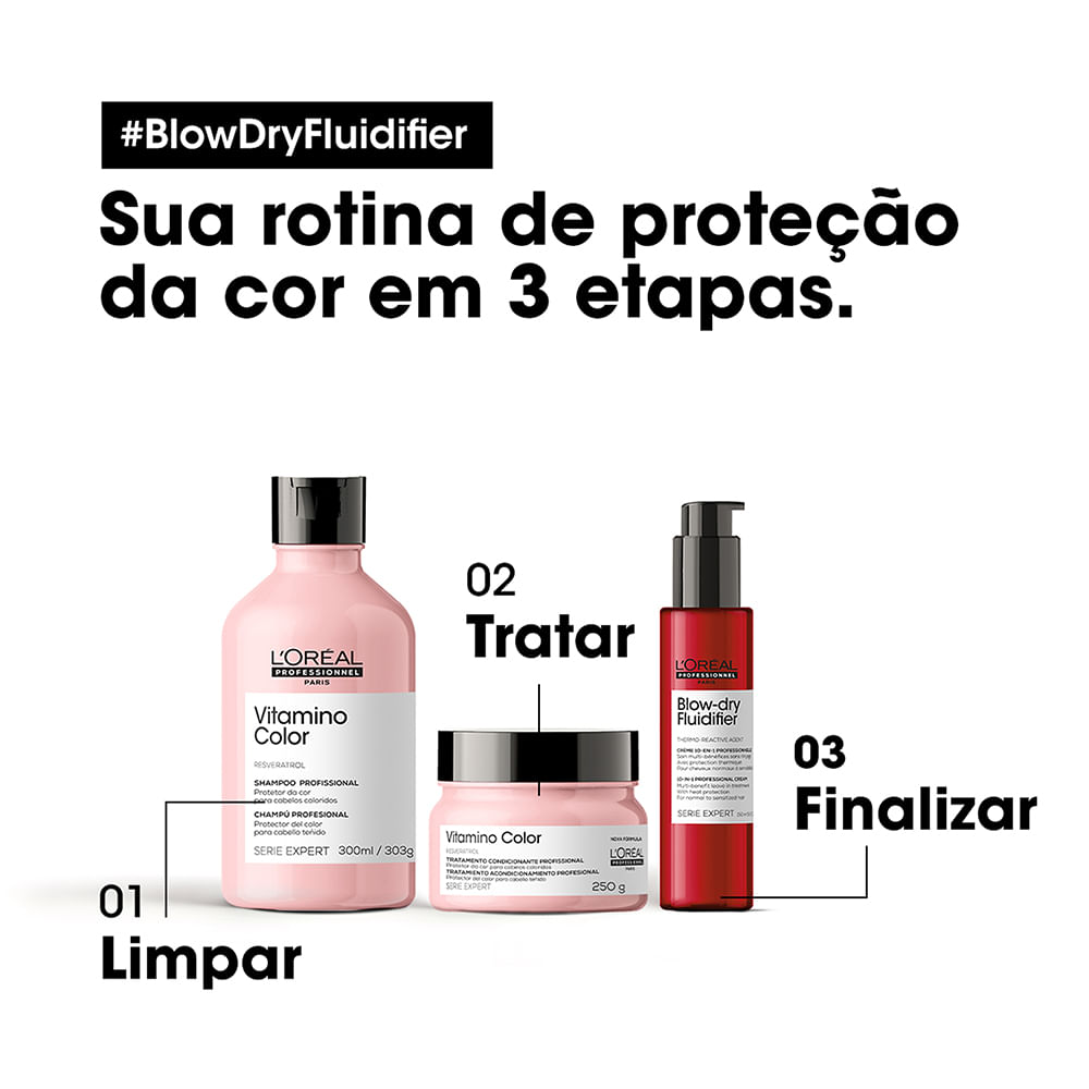 Encontraproduto.com.br - LOréal Professionnel Serie Expert Blow Dry Fluidifier - Leave-In 150ml