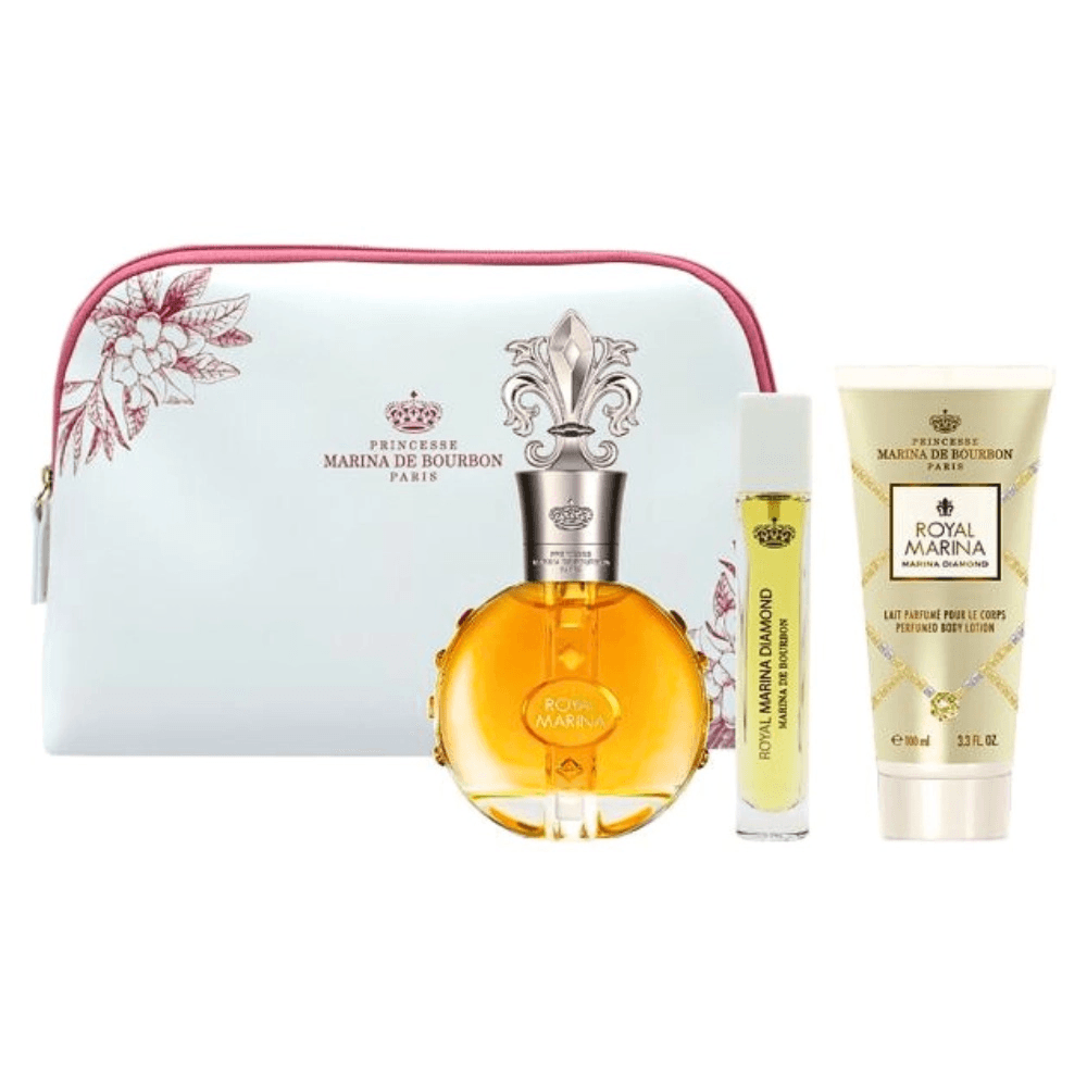 Encontraproduto.com.br - Kit Coffret Royal Marina Diamond EDP 100ml - Marina de Bourbon