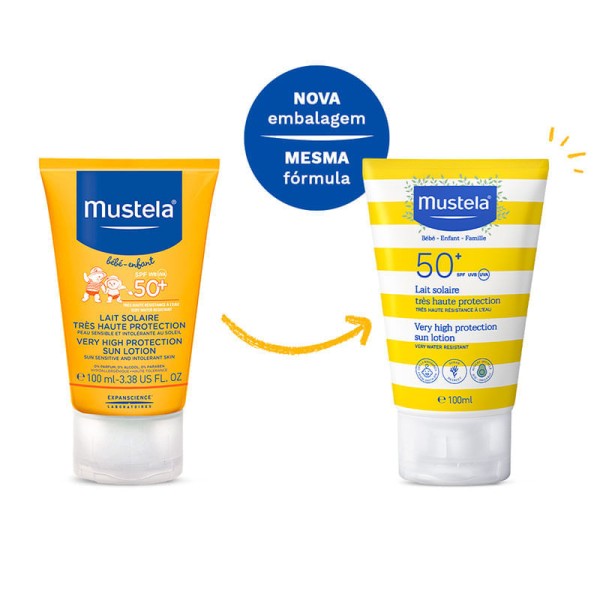 Encontraproduto.com.br - Protetor Solar Infantil Corporal Mustela FPS 50+ 100ml