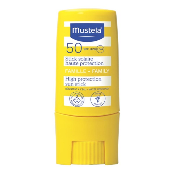 Encontraproduto.com.br - Protetor Solar Stick Fps 50 Mustela Rosto - 9ml