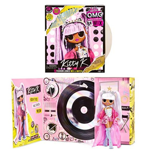 Encontraproduto.com.br - Boneca LOL Surprise OMG Remix Kitty K Fashion com 25 surpresas
