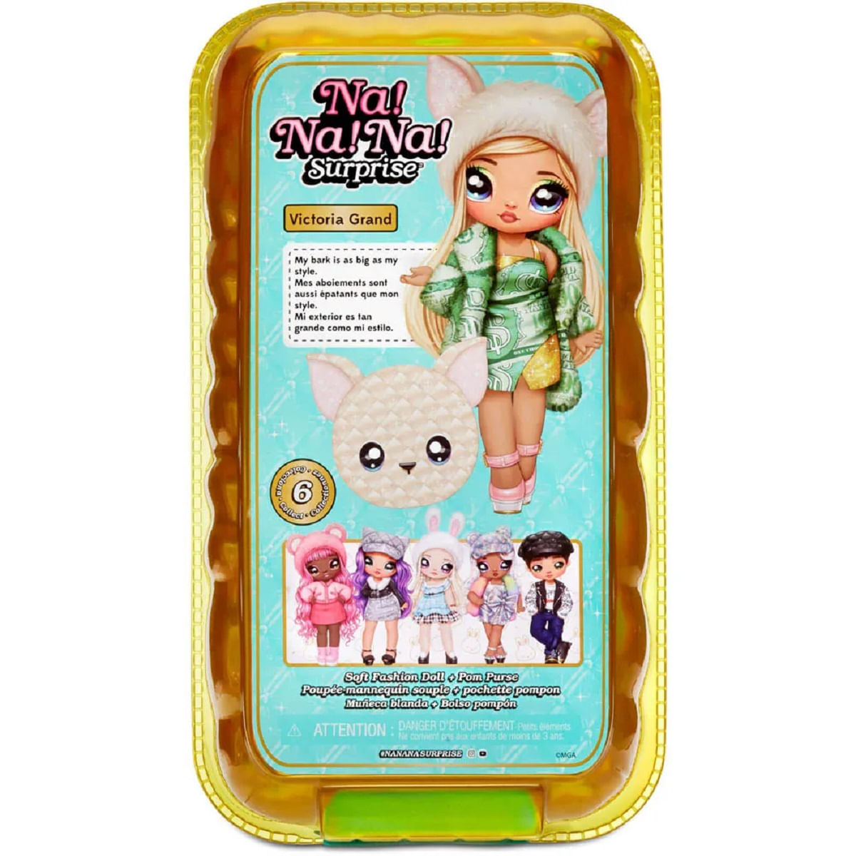 Encontraproduto.com.br - Boneca - Victoria Grand Na!Na!Na! Supresa 2 em 1 Pom Glam M SHOP COMERCIAL LTD
