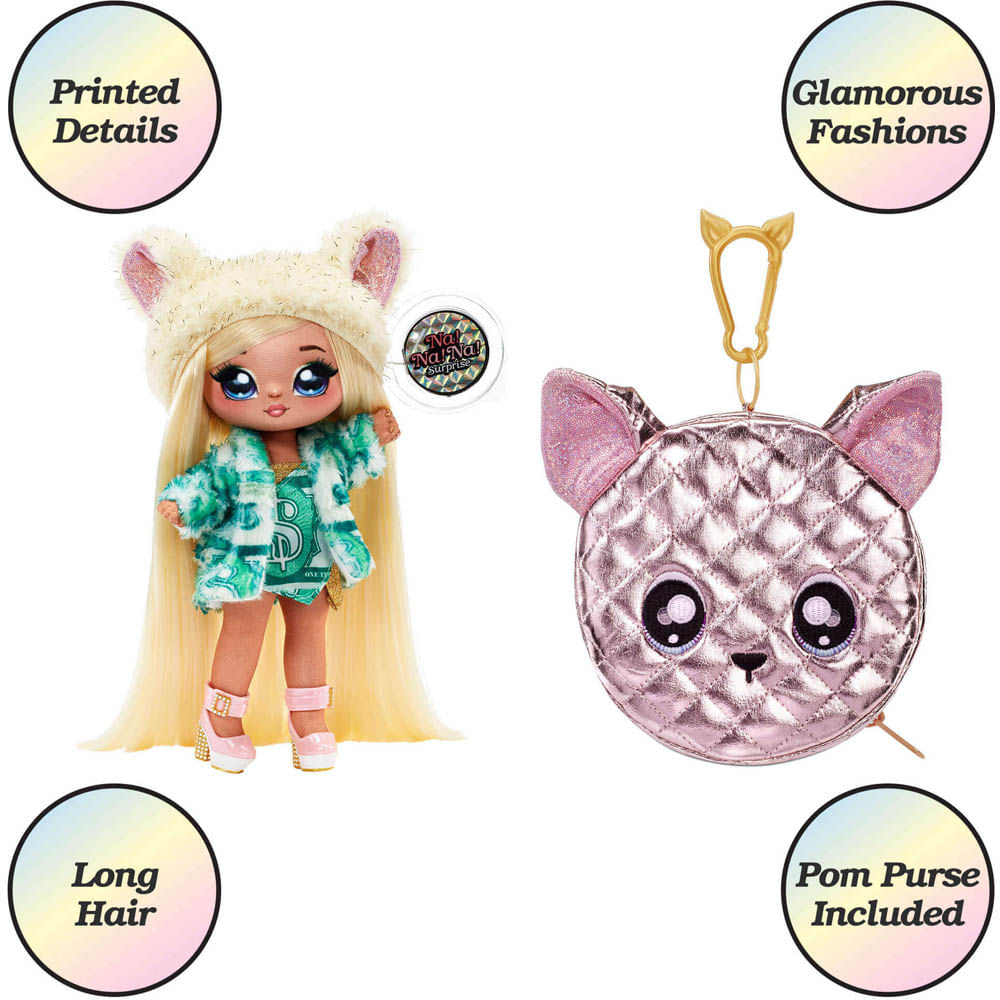 Encontraproduto.com.br - Boneca - Victoria Grand Na!Na!Na! Supresa 2 em 1 Pom Glam M SHOP COMERCIAL LTD
