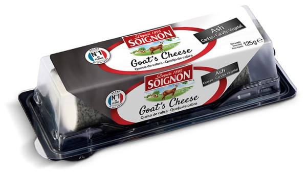 Encontraproduto.com.br - Queijo de Cabra Francês Soignon com Carvão 125g
