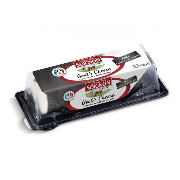Encontraproduto.com.br - Queijo de Cabra Francês Soignon com Carvão 125g