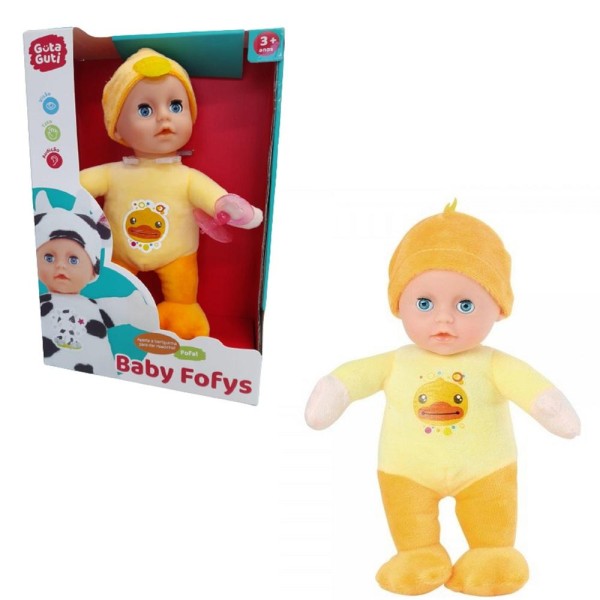 Encontraproduto.com.br - BONECA DE PELUCIA RISADINHA COM CHUPETA E SOM FILHA BABY MACIA BEBE CRIANÇA