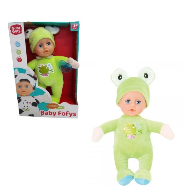 Encontraproduto.com.br - BONECA DE PELUCIA RISADINHA COM CHUPETA E SOM FILHA BABY MACIA BEBE CRIANÇA