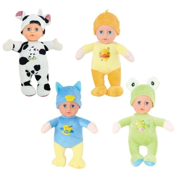 Encontraproduto.com.br - BONECA DE PELUCIA RISADINHA COM CHUPETA E SOM FILHA BABY MACIA BEBE CRIANÇA